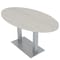 Skutchi Designs 33.5 in W, 69.5 in L, 29 in H, Engineered Wood Top, Ivory HAR-OVL-34x70-DOU-XD1026 - alternate 1